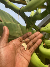 Load image into Gallery viewer, ⚱️Golden Africa Necklace! (Created in Ghana, West Africa🇬🇭)
