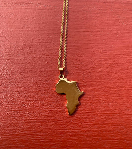 ⚱️Golden Africa Necklace! (Created in Ghana, West Africa🇬🇭)